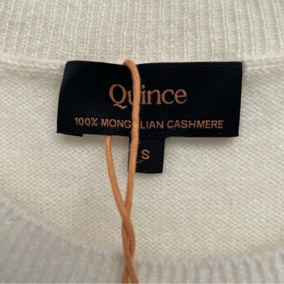 Quince Ivory Mongolian Cashmere Sweater NWT - Picture 5 of 11